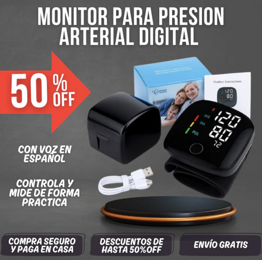 Monitor Presión Arterial en Muñeca
